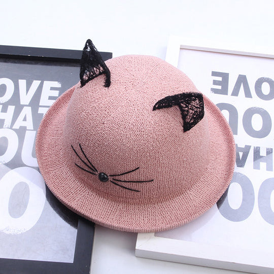 Kawaii Lace Kitty Ears Bucket Hat SP1710637