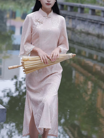 Pink Elegant Cheongsam