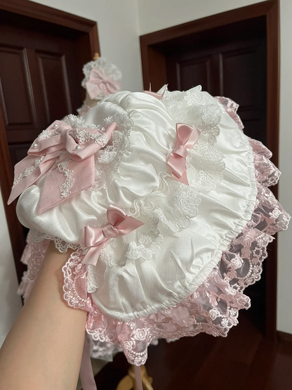 Pink Bows Decorated Sweet Lolita Hat