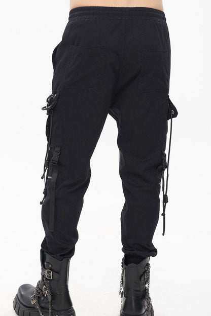 Fine Twill Reversible Chain Buckle Detail Pants