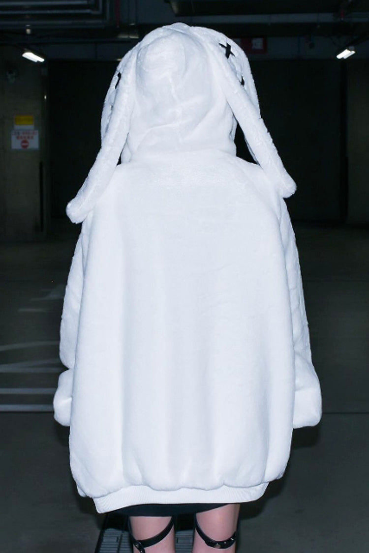 Hooded Punk Coat with Rabbit Ears