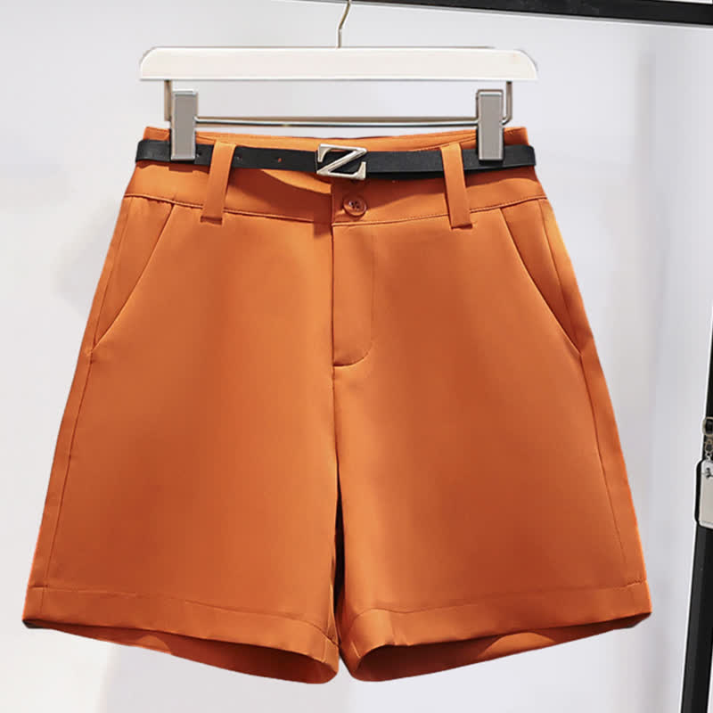 Chiffon Casual T-Shirt Face Print Girl Shorts