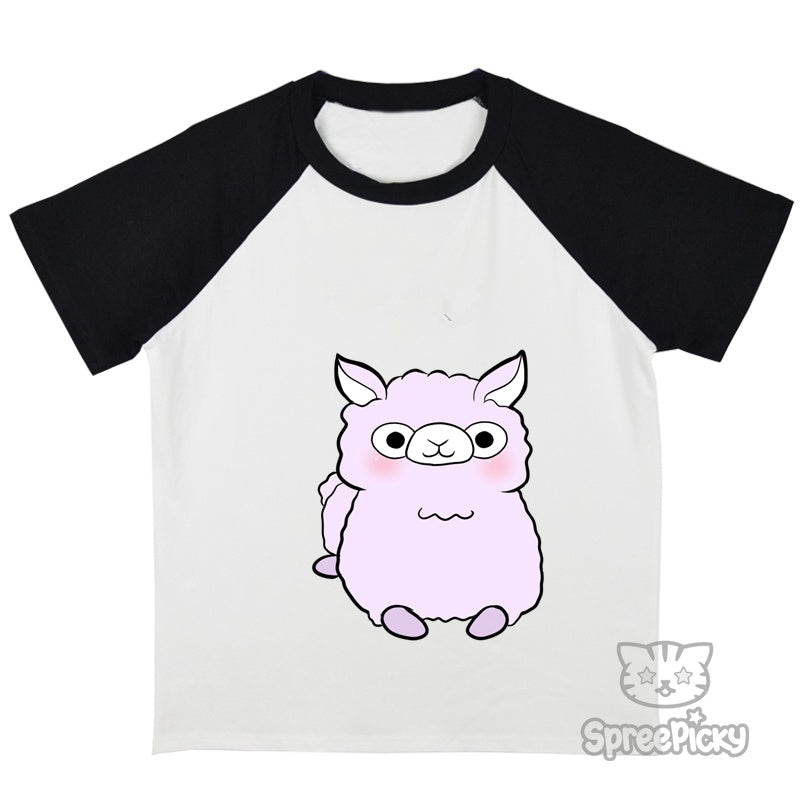 SpreePicky Alpaca Printing Tee Shirt SP167163