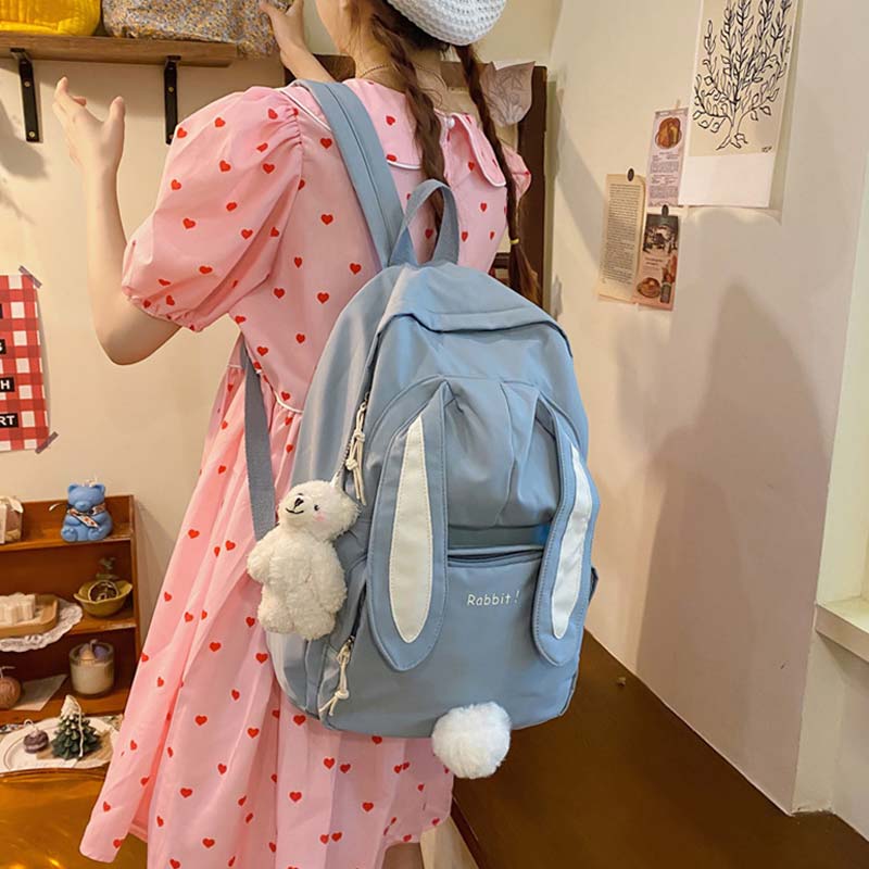 Süßer Rucksack mit Cartoon-Hasenohren