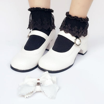Elegant Lolita Custom Shoes SP168082 Bow Made