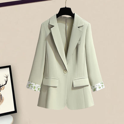 Slip Green Print Floral Dress Set