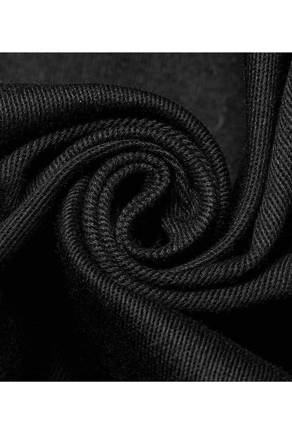 Mens Cotton Shirt with Mesh Panels and Asymmetric Cut