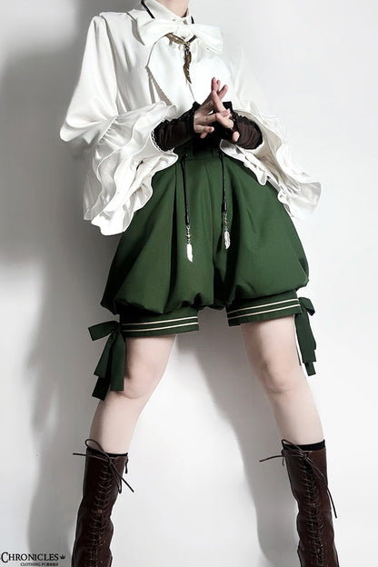 Emerald Rabbit Feather Sweet Prince Handsome Ouji Lolita Shorts