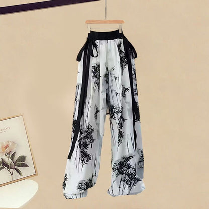 Shirt Vintage Pieces Button Painting Two Pants Wash