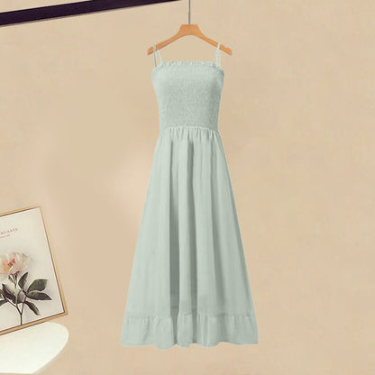 Backless Cardigan Chic Suspender Dress