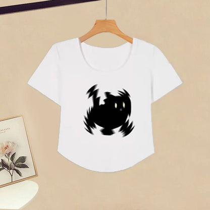 Casual Cartoon T-shirt Pants Kitty Cargo