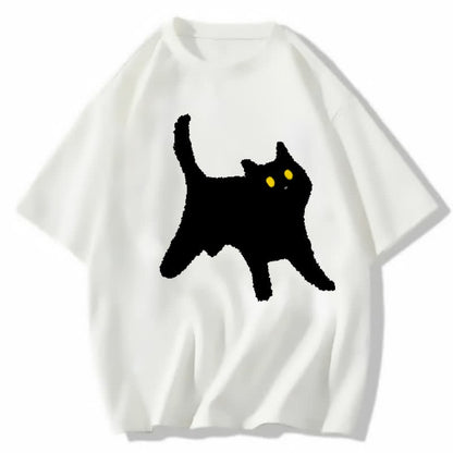 Casual Pants Print Ripped Cartoon T-shirt