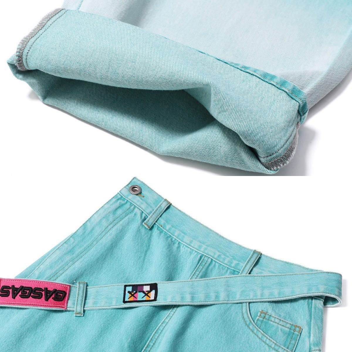 Casual Pants Print Ripped Cartoon T-shirt