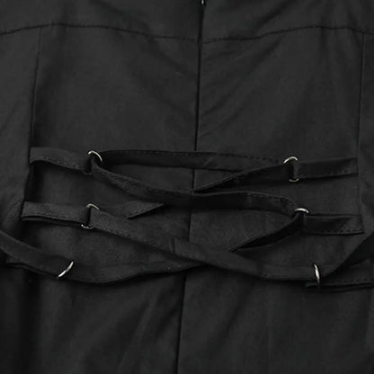 Two Pieces Slip Hollow Out Dress Coverup Lace-up