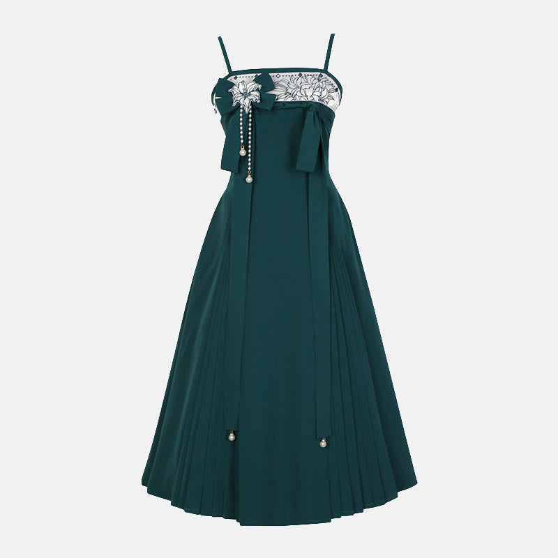 Bowknot Dress Flower Slip Decor