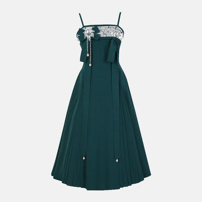 Bowknot Dress Flower Slip Decor