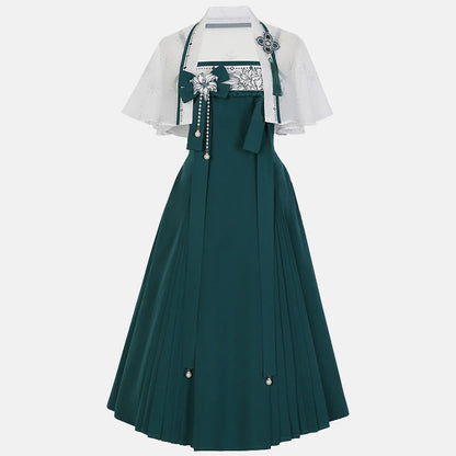 Bowknot Dress Flower Slip Decor