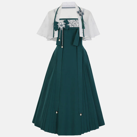 Bowknot Dress Flower Slip Decor