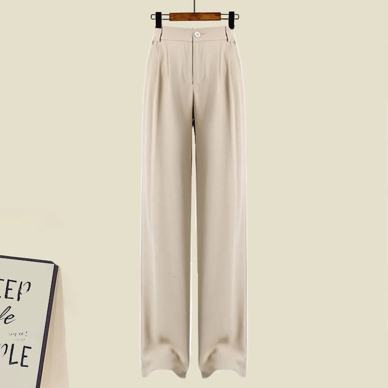 Pieces Color Pants Casual Block Two Sweater