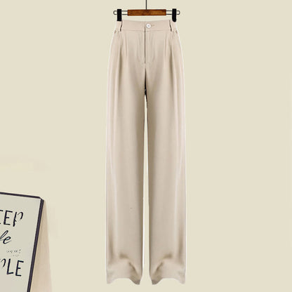 Pieces Color Pants Casual Block Two Sweater