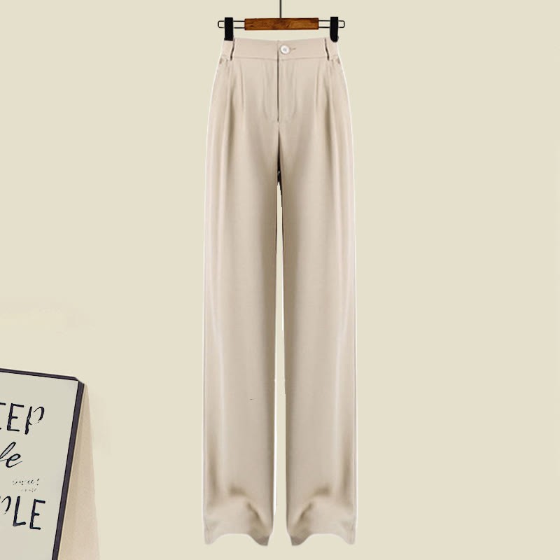 Pieces Color Pants Casual Block Two Sweater