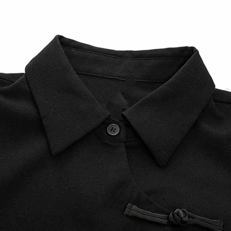 Shirt Vintage Pieces Button Painting Two Pants Wash