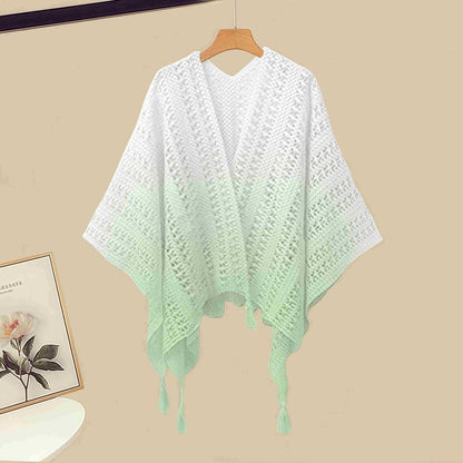 Slip Floral Dress Cardigan Gradient Set Print Two Pieces