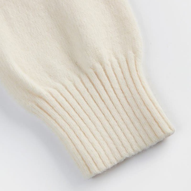 Two Set V-neck Pants Leg Cardigan Wide Knit Pieces