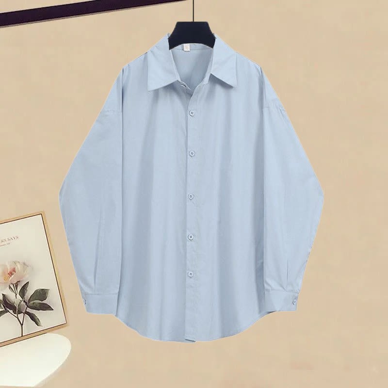 Three Pantskirt Knit Set Pieces Wide Vest Leg Shirt