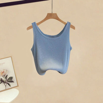 Three Crop Pieces Loose Top Pants Shirt Set