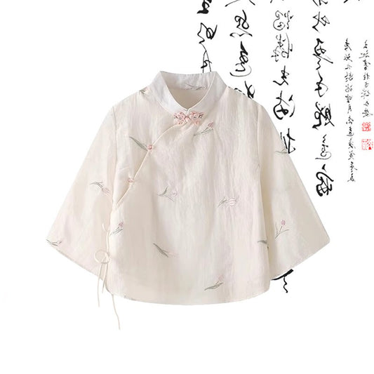 Buckle Shirt Wide Vintage Pants Leg