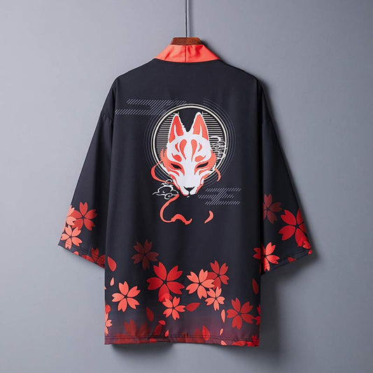 Vêtements d'extérieur kimono à carreaux kawaii vintage 