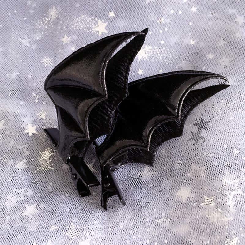 Pince à cheveux gothique en forme d'ailes de chauve-souris et de papillon de nuit, accessoire pour cheveux d'Halloween