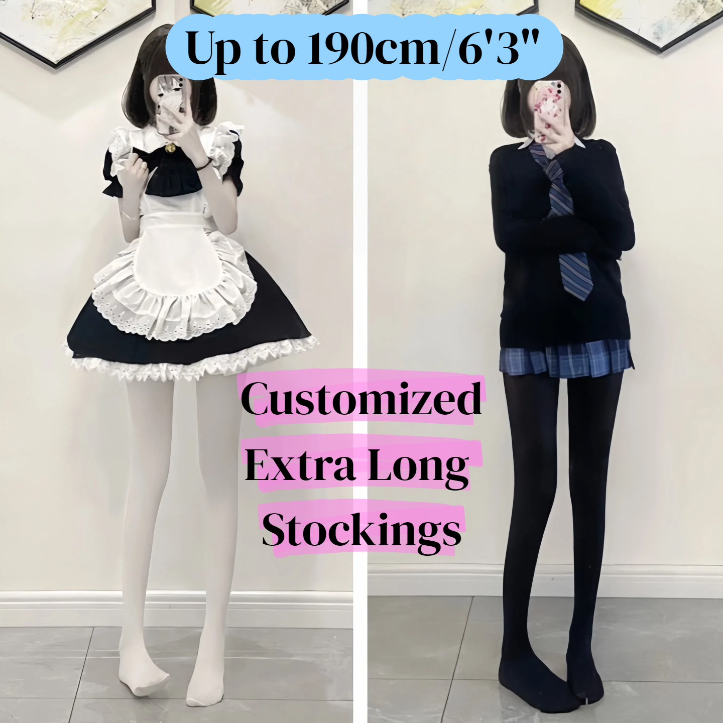 Customized Velvet Long Stockings