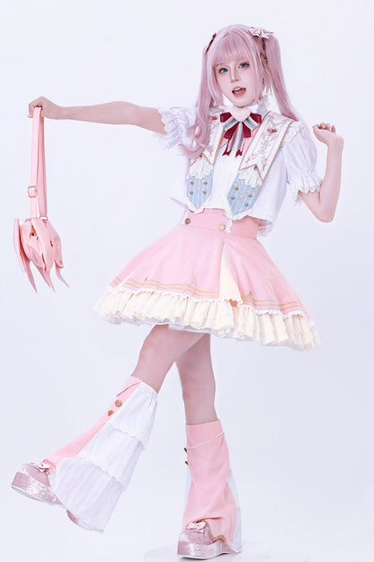 Rose Messenger of Heaven Ruffle Sweet Princess Lolita Skirt