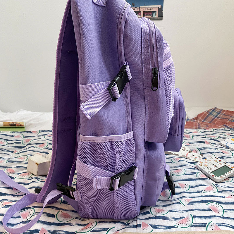 Sac à dos à motif de lapin de dessin animé avec mini sac