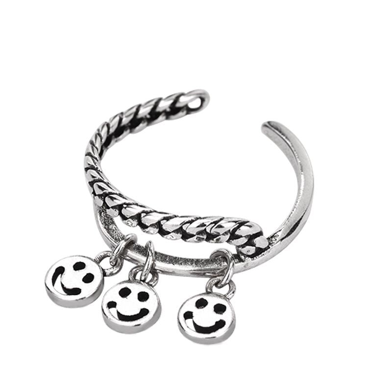 Fake Smile Sliver Chain Ring