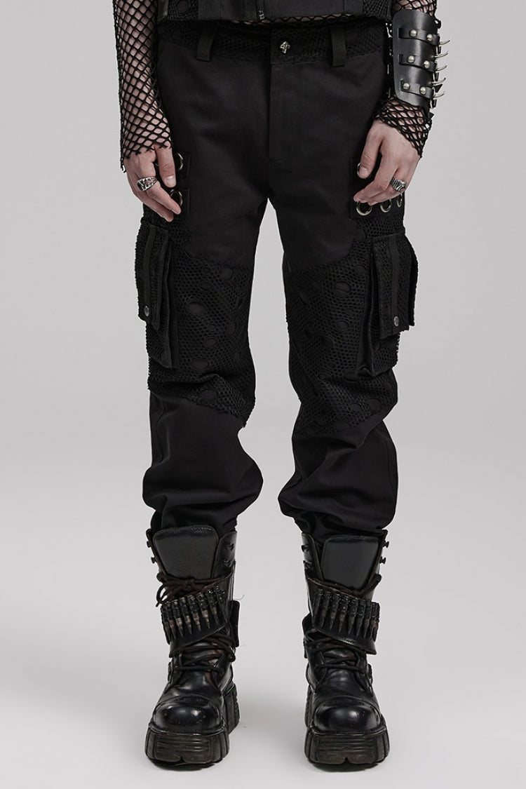 Steampunk Trousers with Metal Ring Embellishments