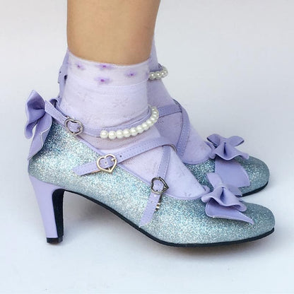 Shoes Bow Blue Made Blingbling SP168016 Custom Mermaid