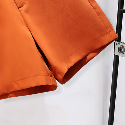 Chiffon Casual T-Shirt Face Print Girl Shorts