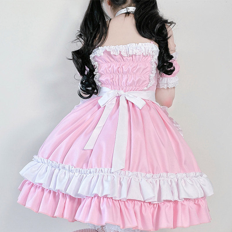 Sweet Rulffled Maid Lolita Dress