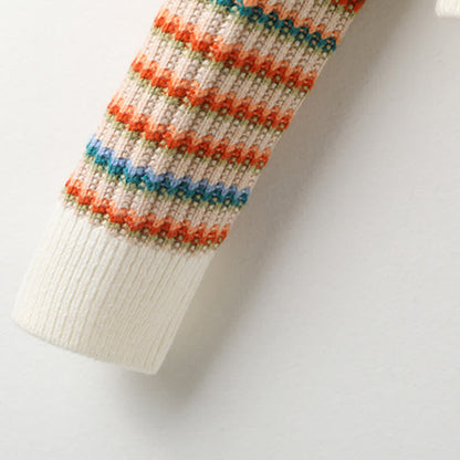 Pants Cardigan Rainbow Casual Colorful Stripe