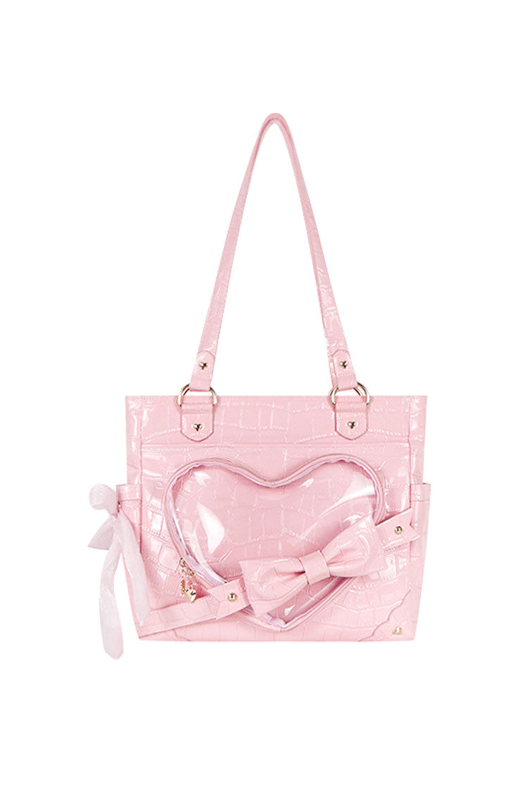 Transparent Love Bowknot Shoulder Bag