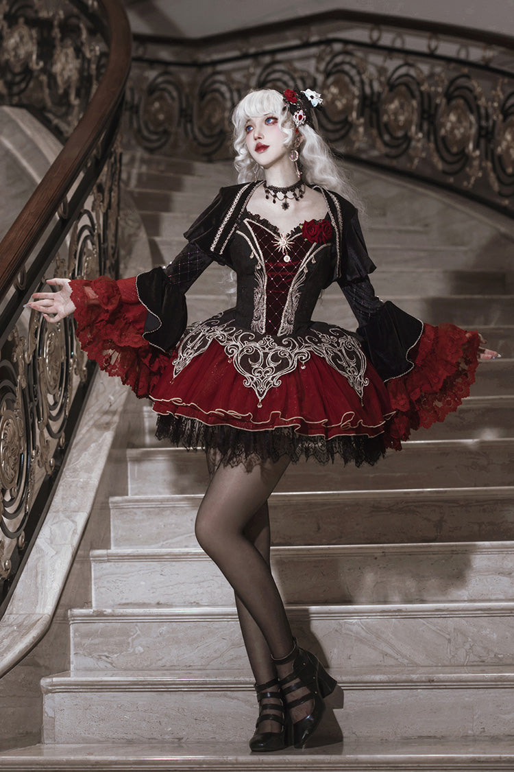 Blood Clan Feast Embroidery Lace Gothic Lolita JSK