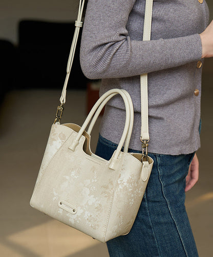 Apricot Bag Large Tote New Capacity 2025 Fashion Print