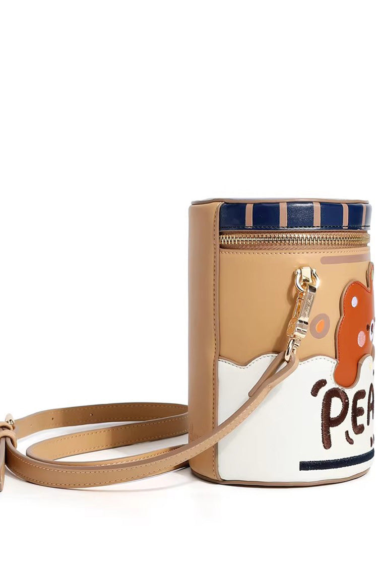 Embroidered Peanut Butter Lolita Bucket Bag