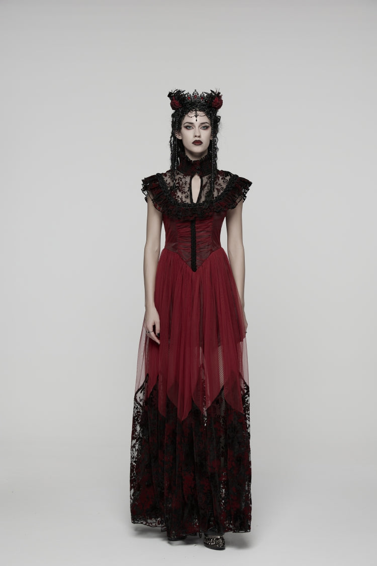 Hanayome Lace Lace-Up Gothic Elegant Wedding Dress