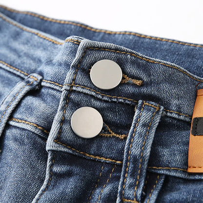 Sweater Sailor Denim Pants Collar Waist High