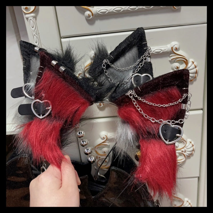 Heart Buckles Halloween Plush Ears