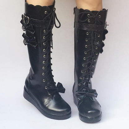 Custom Made Lolita Knee Shoes SP168139 Boots